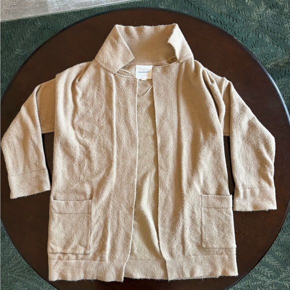 Thread & Supply Sweaters - Thread & Supply Women’s Cozy Open Cardigan in Soft Beige Size Medium